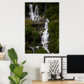 Wasserfall von Volefossen Poster (Heimbüro)