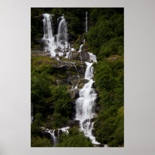 Wasserfall von Volefossen Poster