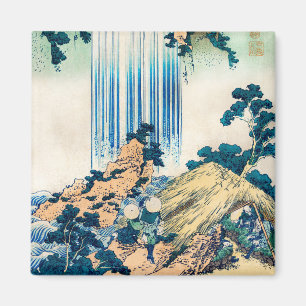 Wasserfall von Yoro Provinz Mino von Katsushika Ho Magnet