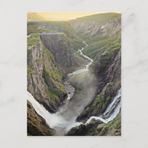 Wasserfall Voringsfossen in Norwegen Postkarte