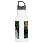 Wasserfall Wagner Alger County Michigan Edelstahlflasche (Rückseite)