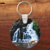 Wasserfall Waimea - lange Exposition Schlüsselanhänger (Vorderseite)