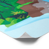 Wasserfall Wall Art, Produkt Gottes Poster (Ecke)