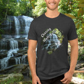 Wasserfall: Wandern Tri-Blend Shirt
