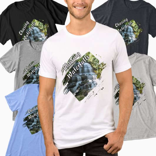 Wasserfall: Wandern Tri-Blend Shirt