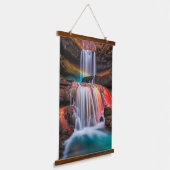 Wasserfall Wandteppich Mit Holzrahmen (Gewinkelt)