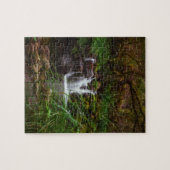 Wasserfall-Wasser-Natur-Landschafts-Puzzle Puzzle (Horizontal)
