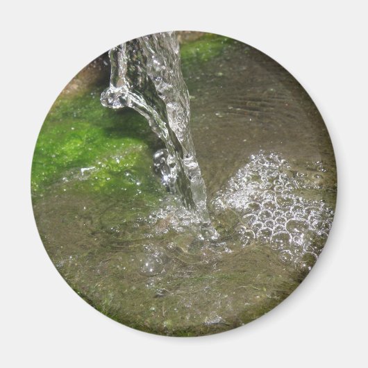 Wasserfall-Wasserfall-Bubbling-Wassermagnet Magnet (Vorne)