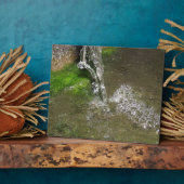 Wasserfall-Wasserfall Bubbling Water Plaque Fotoplatte (Seite)