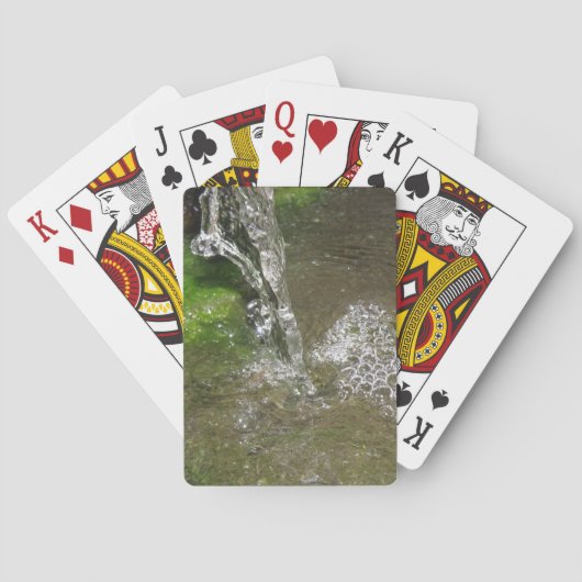 Wasserfall-Wasserfall Bubbling Water Playing Cards Spielkarten (Rückseite)
