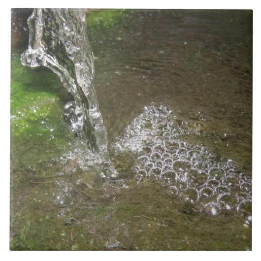 Wasserfall-Wasserfall Bubbling Water Tile Fliese (Vorderseite)
