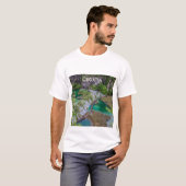Wasserfall Wasserfall Wasserfall Kaskade Plitvicer T-Shirt (Vorne ganz)