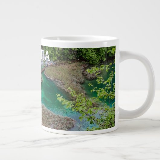 Wasserfall Wasserfall Wasserfall Wasserfall Wasser Jumbo-Tasse (Rechts)