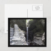 Wasserfall Wasserfall Watkins Glen Postkarte (Vorne/Hinten)
