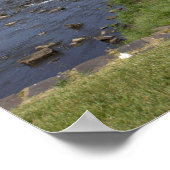 Wasserfall Wasserscape Foto Poster (Ecke)