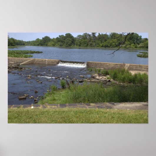 Wasserfall Wasserscape Foto Poster (Vorne)