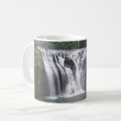 Wasserfall Weißer Kaffeebecher Kaffeetasse (Vorderseite Links)