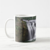 Wasserfall Weißer Kaffeebecher Kaffeetasse (Links)
