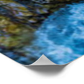 Wasserfall Wimbachklamm Schlucht Holzweg Bayerisch Poster (Ecke)