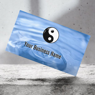 Wasserfall Yin Yang Business Card Visitenkarte