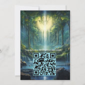 Wasserfall Ziel Landschaften unserer Welt Einladung (Rückseite)