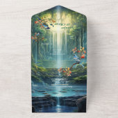 Wasserfall Ziel unserer Welt All In One Einladung (Außenbereich)