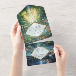 Wasserfall Ziel unserer Welt All In One Einladung