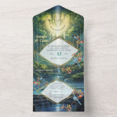 Wasserfall Ziel unserer Welt All In One Einladung (Innen Boden)