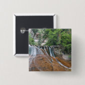 Wasserfall, Zion National Park, Utah, USA Button (Vorne & Hinten)