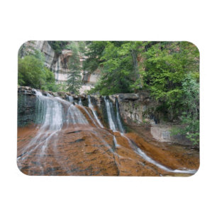 Wasserfall, Zion National Park, Utah, USA Magnet