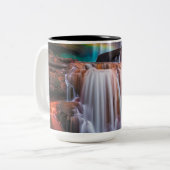 Wasserfall Zweifarbige Tasse (Vorderseite Links)