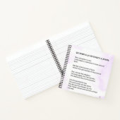 Wasserfall zwischen Liebenden Gedicht aufleben Notizblock (Innenseite)