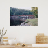 Wasserfallbrücke Poster (Küche)