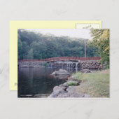 Wasserfallbrücke Postkarte (Vorne/Hinten)