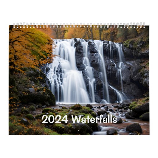 Wasserfälle 2024 kalender (Titelbild)