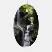 Wasserfälle an Watkins Schlucht, NY Keramikornament (Rechts)