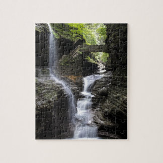 Wasserfälle an Watkins Schlucht, NY Puzzle