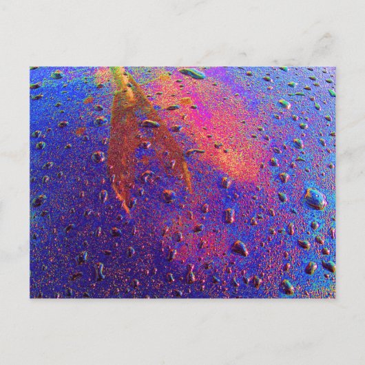 Wasserfälle auf Autos Postkarte (Vorderseite)