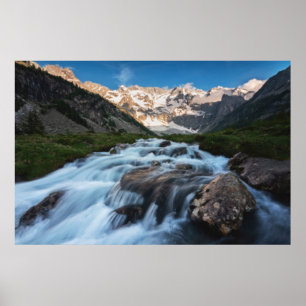 Wasserfälle Aviolo Lake, Italien Poster