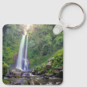 Wasserfälle | Bali, Indonesien Schlüsselanhänger (Rückseite)