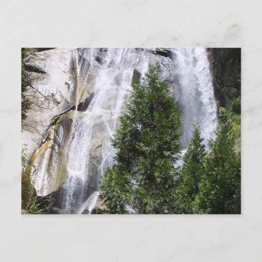 Wasserfälle Bäume Postkarte (Vorderseite)