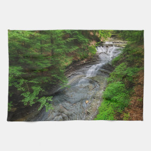 Wasserfälle   Cuyahoga Valley Ohio Geschirrtuch