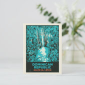 Wasserfälle der Dominikanischen Republik, Salto El Postkarte (Stehend Vorderseite)