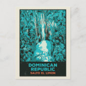 Wasserfälle der Dominikanischen Republik, Salto El Postkarte (Vorderseite)