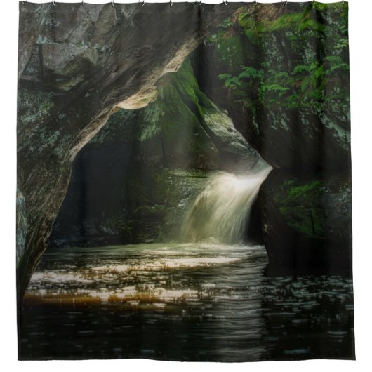 WASSERFÄLLE DUSCHVORHANG (Vorderseite)