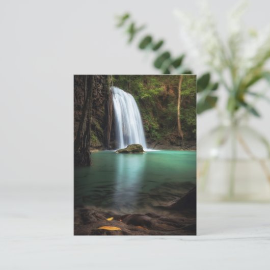 Wasserfälle | Erawan Wasserfall, Thailand Postkarte (Stehend Vorderseite)