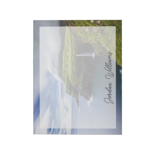 Wasserfälle | Färöer, Dänemark Notizblock (Rotiert)