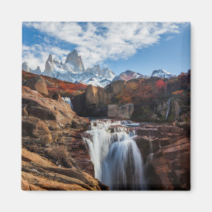 Wasserfälle   Fitz Roy Mountain, Argentinien Magnet