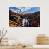 Wasserfälle | Fitz Roy Mountain, Argentinien Poster (Küche)