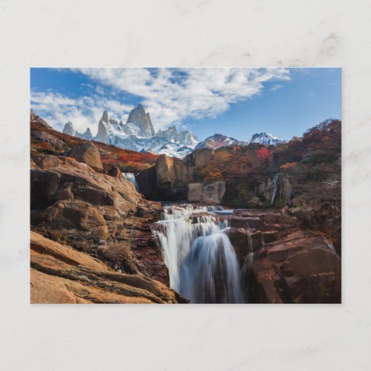 Wasserfälle | Fitz Roy Mountain, Argentinien Postkarte (Vorderseite)